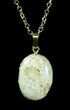 Million Year Old Fossil Coral Necklace #35774-1